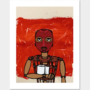 Luka - African Puppet NFT: Explore the Artistry of Luka with Painted Eyes on TeePublic Posters and Art